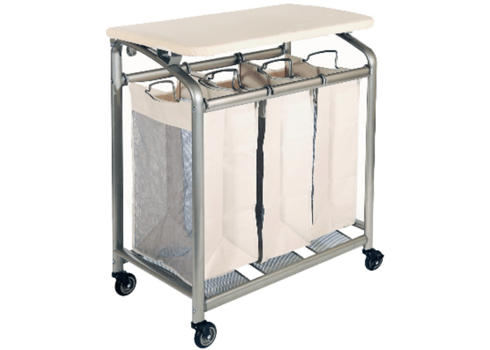 3-Bag Laundry Cart and Folding Table