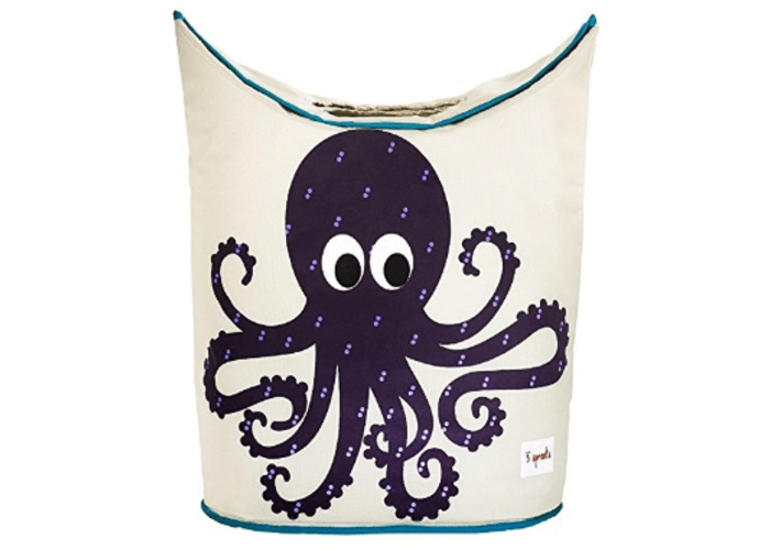 3 Sprouts Octopus Laundry Hamper