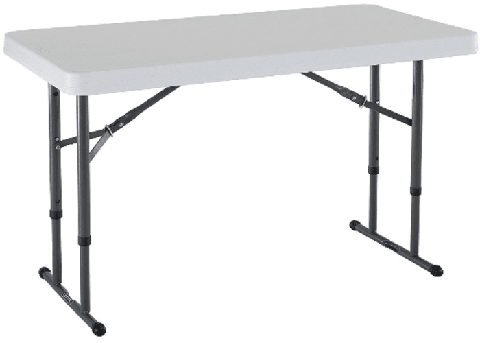 4-ft Height Adjustable Folding Table 