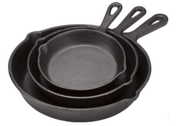 3 Cast Iron Skillets
