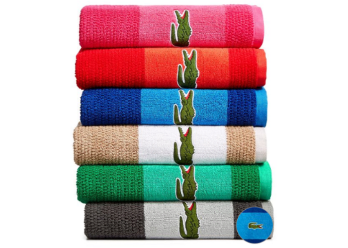Lacoste Match Cotton Bath Towels
