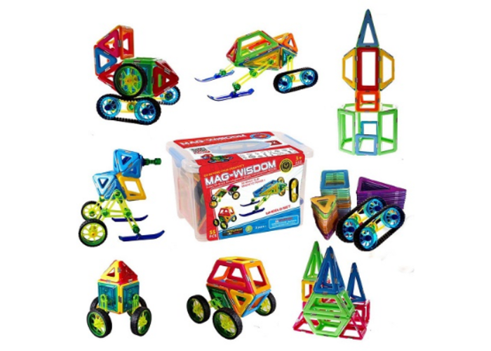 55-pc 4D Magnetic Blocks