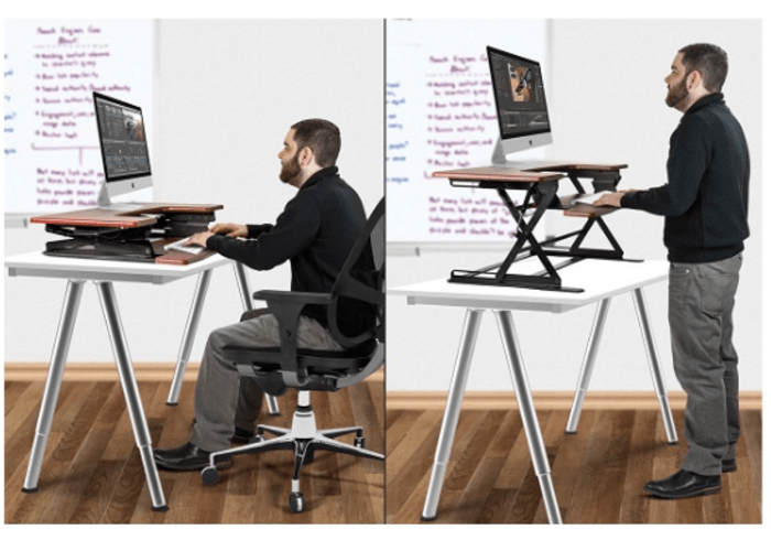Elevating Sit/Stand Desktop Riser