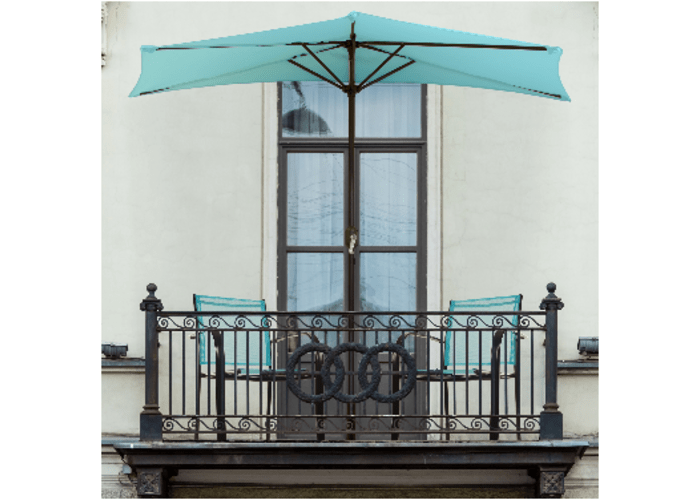 9' Half Round Patio Umbrella