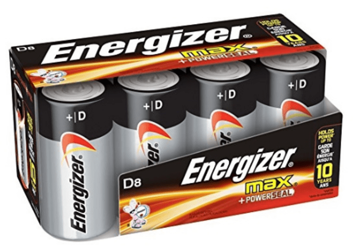 8-ct Energizer D Batteries