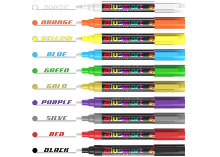 10-pk Chalk Markers + 40 Labels