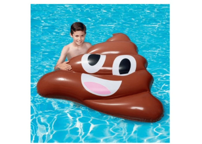 Inflatable Poop Emoji Pool Float