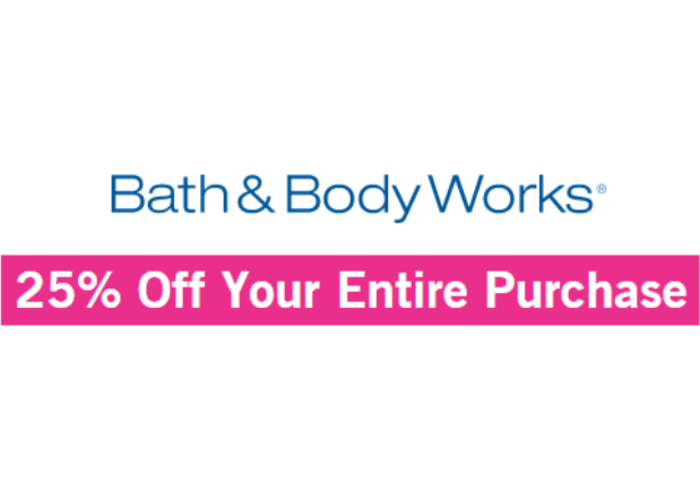 Bath & Body Works - 25% Off 