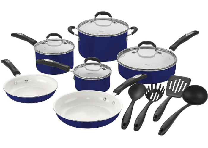 Cuisinart Classic 14-Piece Cookware Set - Blue