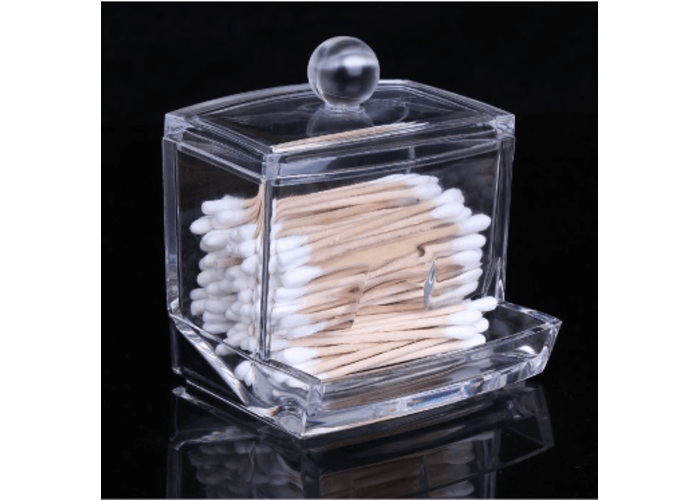 Clear Acrylic Cotton Swabs Holder 