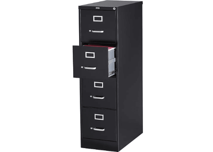4-Drawer Letter Size Vertical File Cabinet