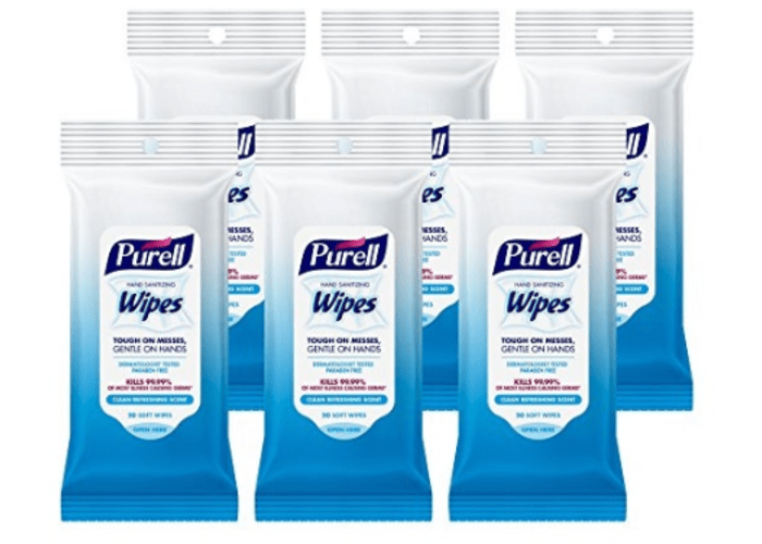 6x 20-ct Purell Hand and Face Sanitizing Wipes