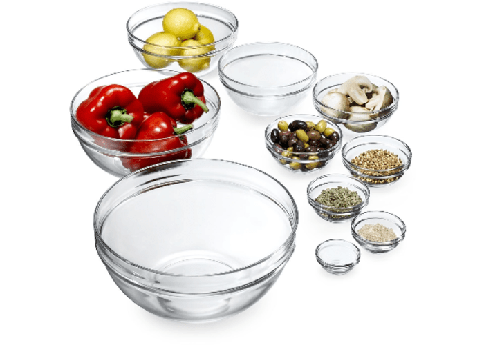 Luminarc 10-Piece Stackable Bowl Set