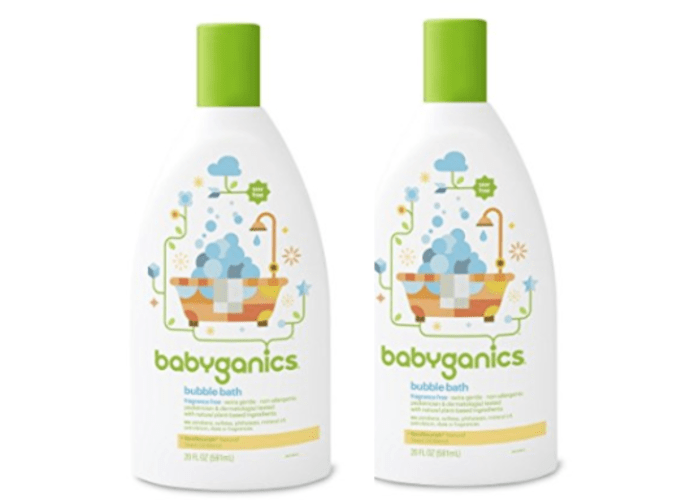 2-pk 20oz Babyganics Baby Bubble Bath