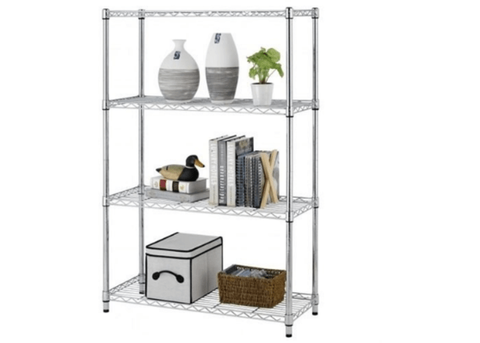 54" Steel Wire 4-Tier Metal Shelf