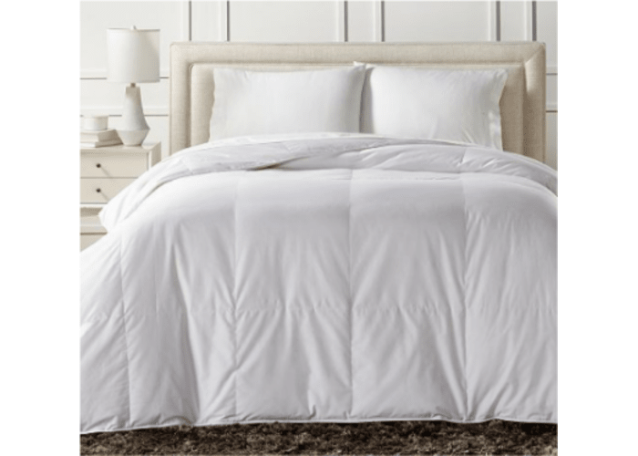 European White Down King Comforter