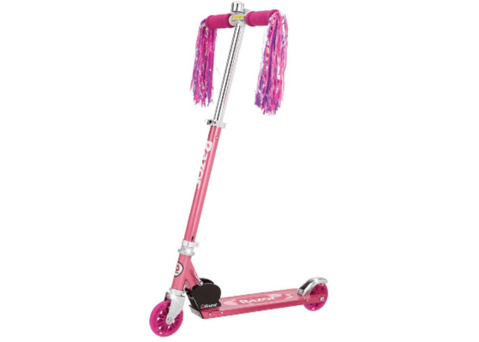 Pink Razor A Kick Scooter w/ Sparkle Streamers