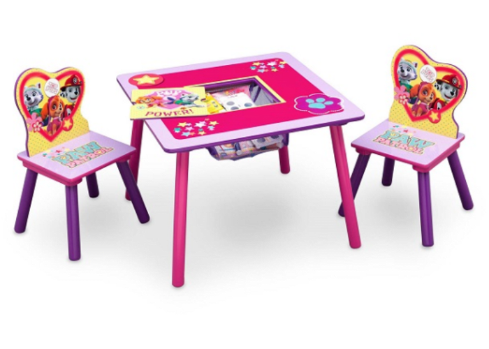 Paw Patrol Table and Chair Set w/ Storage