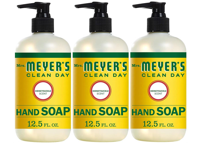 3 pk Mrs Meyer s Clean Day Hand Soap Honeysuckle 12 5 Oz Book Of 