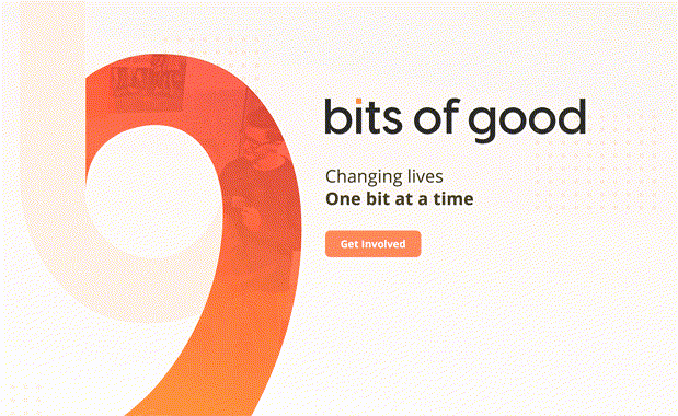 Bits of Good homepage animation