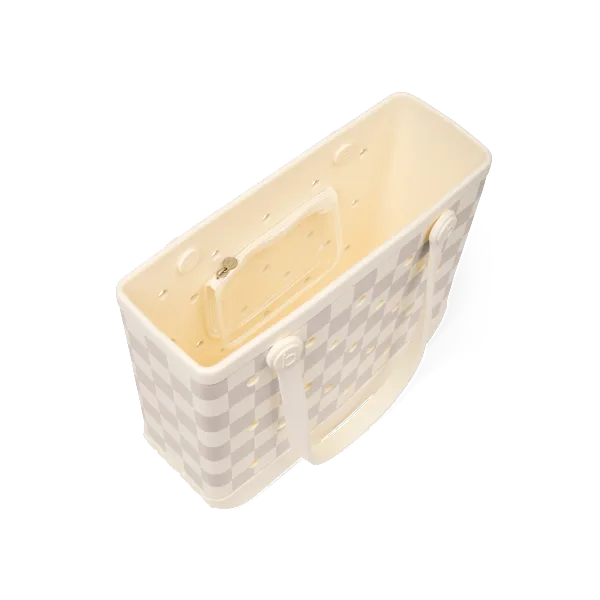 Baby Bogg Bag - Checkered Coconut/Mushroom View 3
