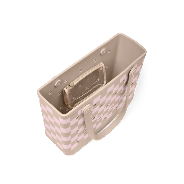 Baby Bogg Bag - Checkered Linen/ Pink Marshmallow View 3
