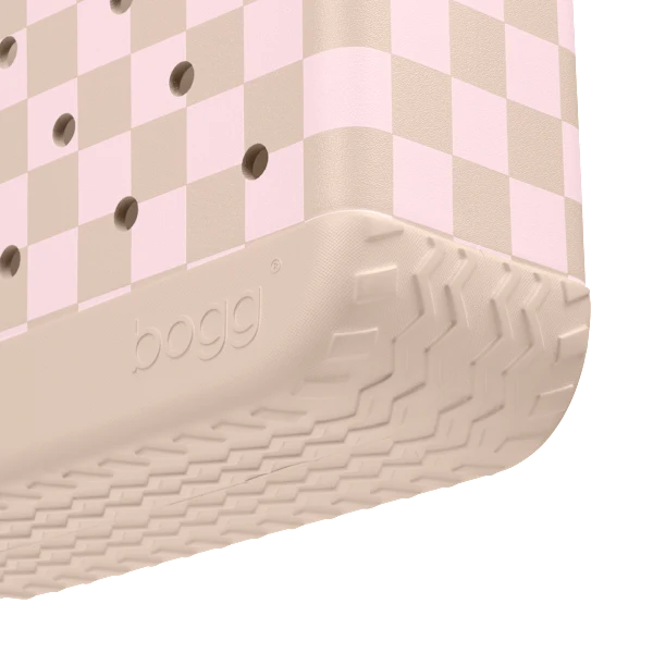 Baby Bogg Bag - Checkered Linen/ Pink Marshmallow View 4
