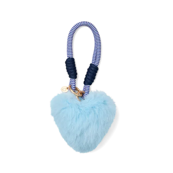 Bogg'd & Charmed  - Blue Heart Pouf View 1
