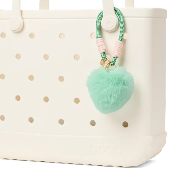 Bogg'd & Charmed  - Green Heart Pouf View 2
