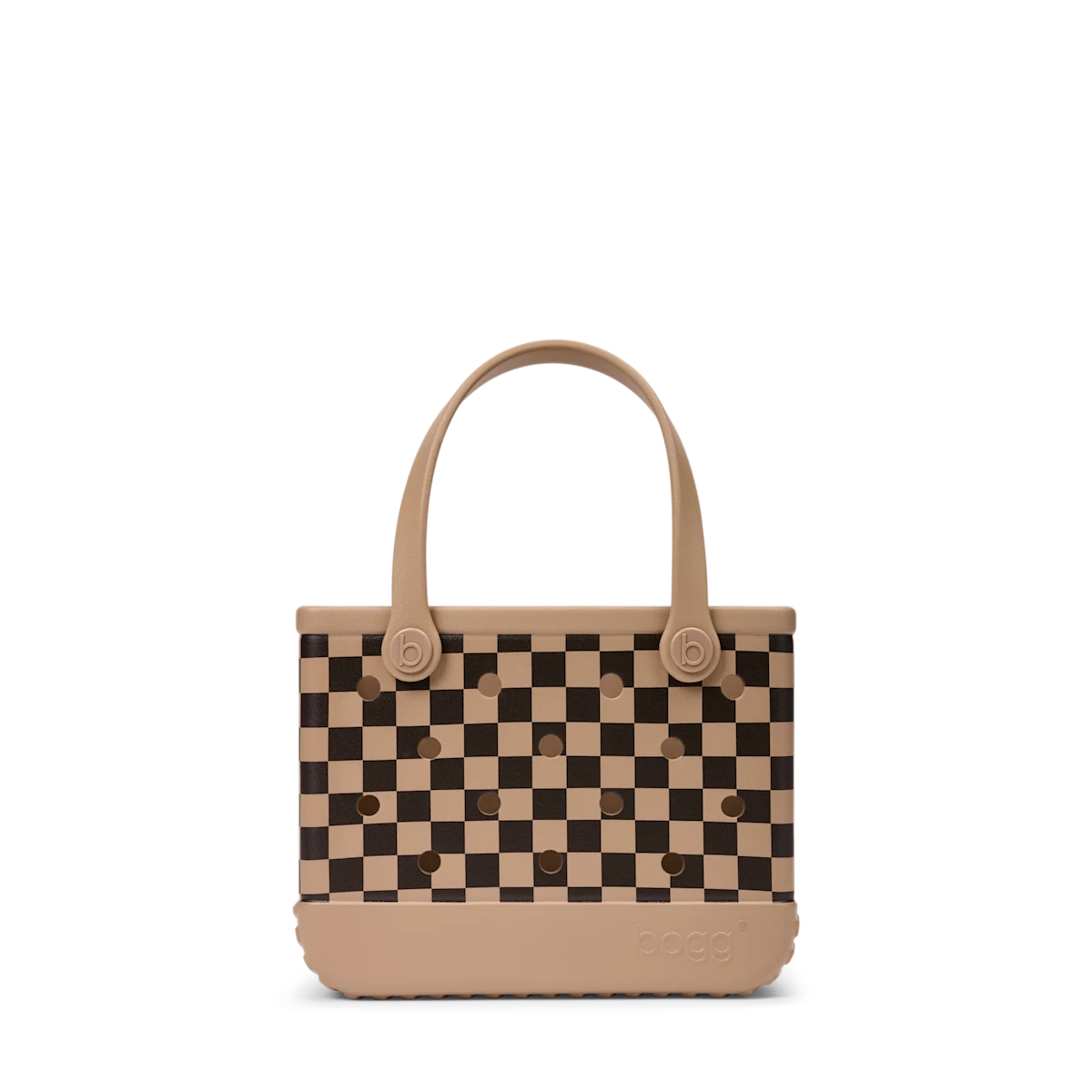 Bitty Bogg Bag - Checkered Camel/ Hot Cocoa