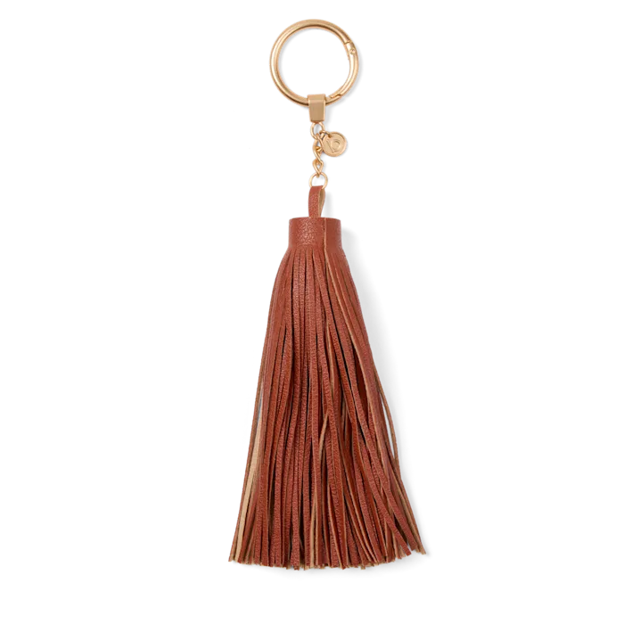 Bogg'd & Charmed  - Camel Leather Tassel