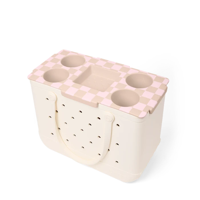 Original Top o' the Bogg to Ya 1.0- Checkered Linen/ Pink Marshmallow