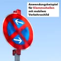 Klemmschelle für Verkehrsschild