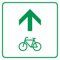 Radwegschild - Zwischenwegweiser