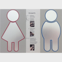Relief - WC Damen / WC Herren, Set