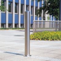 Edelstahlpoller BERLIN mit geschweißter Kappe