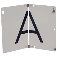 Abfallwarntafel - klappbare A-Tafel mit Drehverschluss