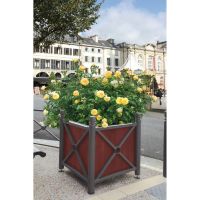 Pflanzkübel PROVINCE aus Holz & Stahl