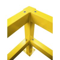 Rammschutzgeländer WACHTWERK X® aus Stahl - Modulsystem ZWEI