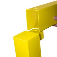 Rammschutzgeländer WACHTWERK X® aus Stahl - Modulsystem ZWEI