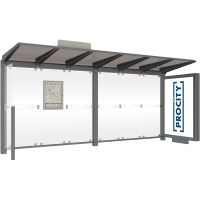 Wartehäuschen VENEDIG mit CLP-Vitrine