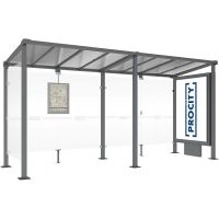 Wartehalle MILANO mit CLP-Vitrine