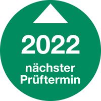 Prüfplaketten - Nächster Prüftermin, Einjahresplakette