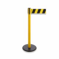 Gurtabsperrpfosten PREMIUM (GLA 29) mit 10 cm breitem Gurtband