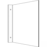 Fahnenschild neutral für Wandmontage
