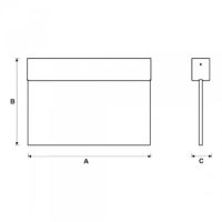 Notleuchte L-LUX STANDARD - Moderne LED-Scheibenleuchte (Deckenaufbau)