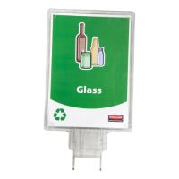 Recycling Schild für Container SLIM JIM, Rubbermaid