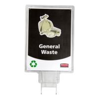 Recycling Schild für Container SLIM JIM, Rubbermaid