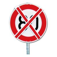 Mobile Auskreuzvorrichtung für Verkehrszeichen - Typ I