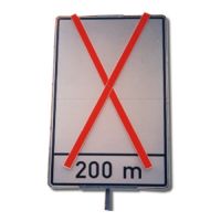 Mobile Auskreuzvorrichtung für Verkehrszeichen - Typ I